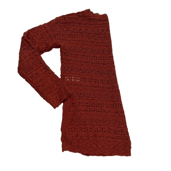 UNIONBAY Sweater Women's Long Sleeve Loose Knit Split Hem Pullover Brown Large - Picture 7 of 9